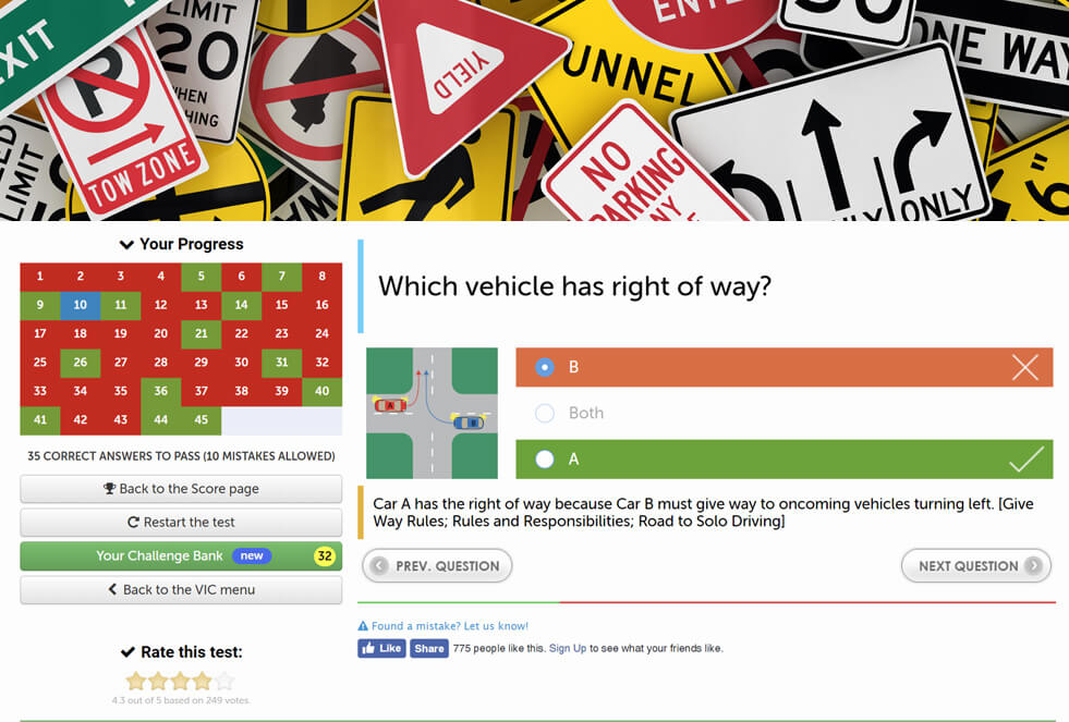 sample questions for florida driving test